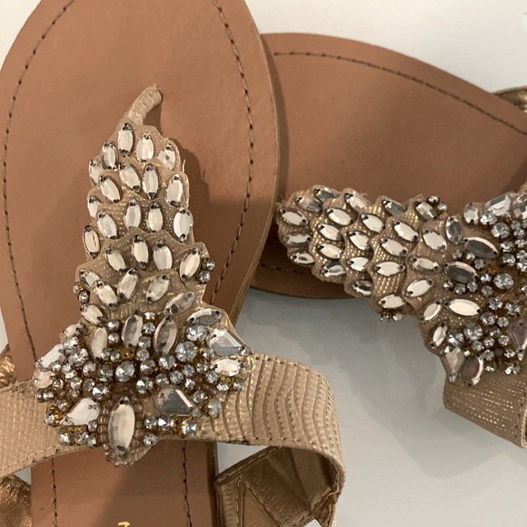 BCBG Generation Gold Dressy Thong 
Sandals - Picture 4 of 5